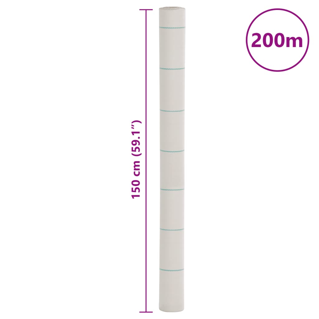 Membrana Antierbacce Bianca 1,5x200 m in PP | homemem39