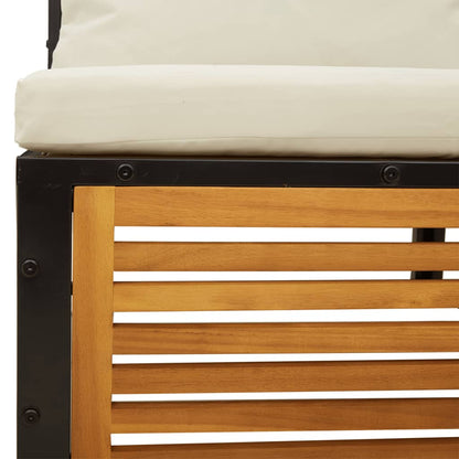 Set Divani da Giardino 4pz con Cuscini Legno Massello di Acacia - homemem39