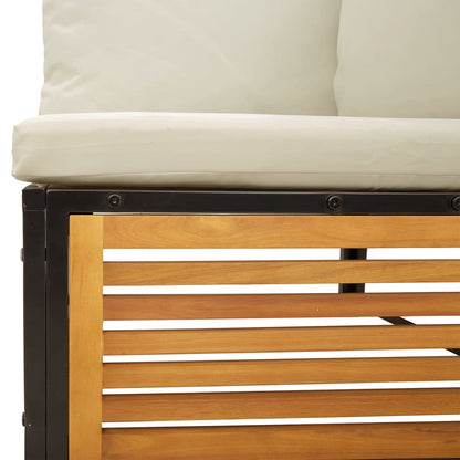 Set Divano da Giardino 5 pz con Cuscini Legno Massello Acacia - homemem39