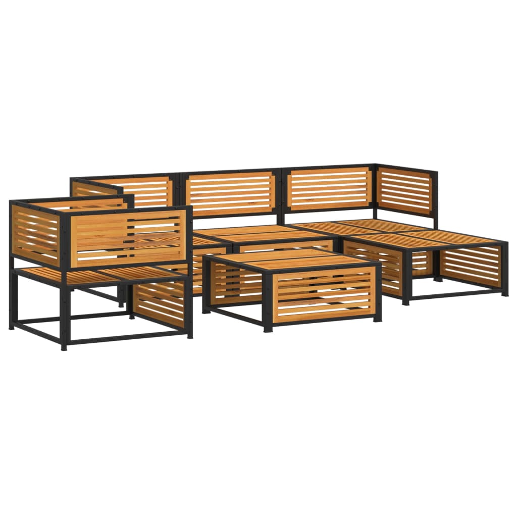 Set Divano da Giardino 6 pz con Cuscini in Massello di Acacia | homemem39