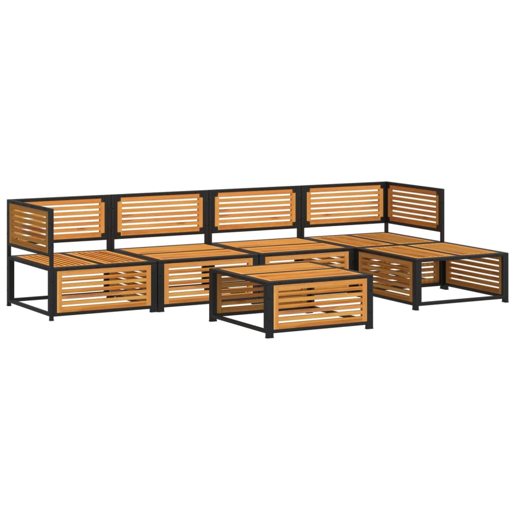 Set Divano da Giardino 6 pz con Cuscini in Massello di Acacia | homemem39