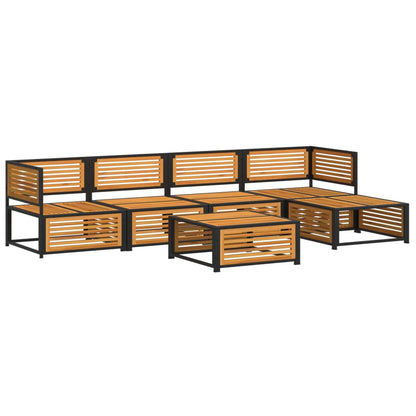 Set Divano da Giardino 6 pz con Cuscini in Massello di Acacia | homemem39