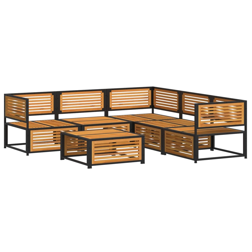 Set Divano da Giardino 6 pz con Cuscini in Massello di Acacia | homemem39