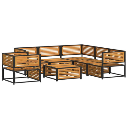 Set Divano da Giardino 7 pz con Cuscini Legno Massello Acacia | homemem39