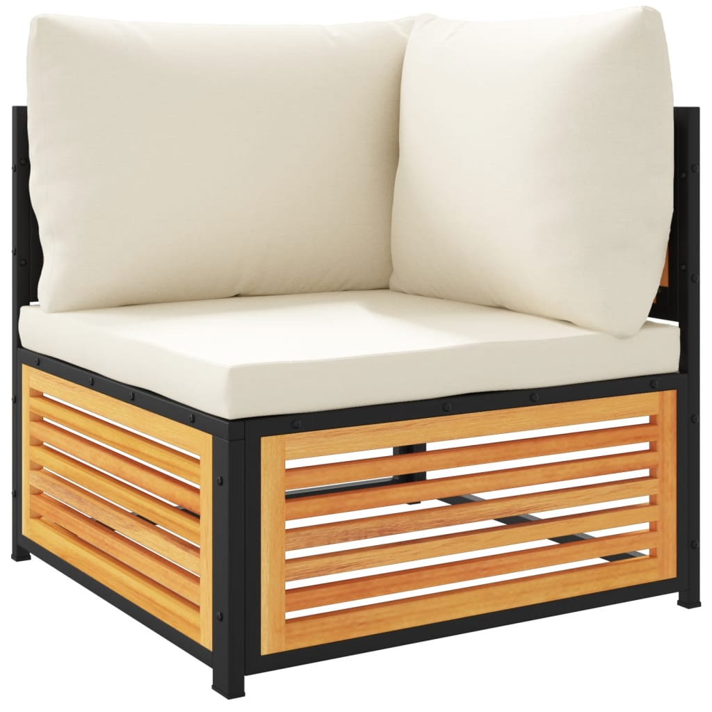 Set Divano da Giardino 7 pz con Cuscini Legno Massello Acacia | homemem39