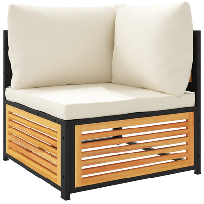 Set Divano da Giardino 7 pz con Cuscini Legno Massello Acacia | homemem39