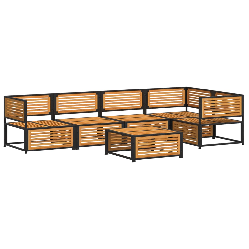 Set Divano da Giardino 6 pz con Cuscini in Massello di Acacia | homemem39