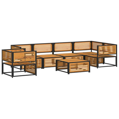 Set Divano da Giardino 7 pz con Cuscini Legno Massello Acacia | homemem39