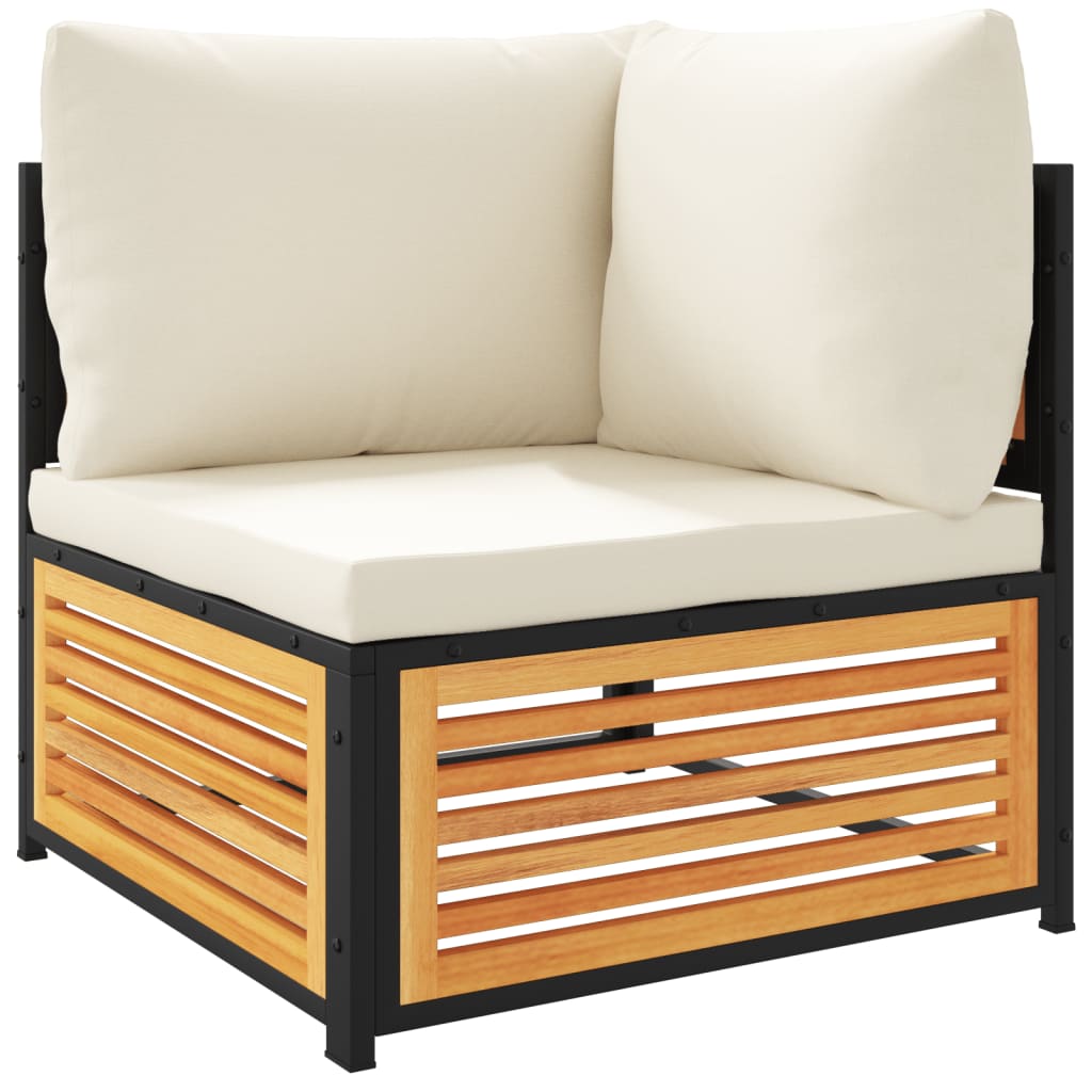 Set Divano da Giardino 7 pz con Cuscini Legno Massello Acacia | homemem39