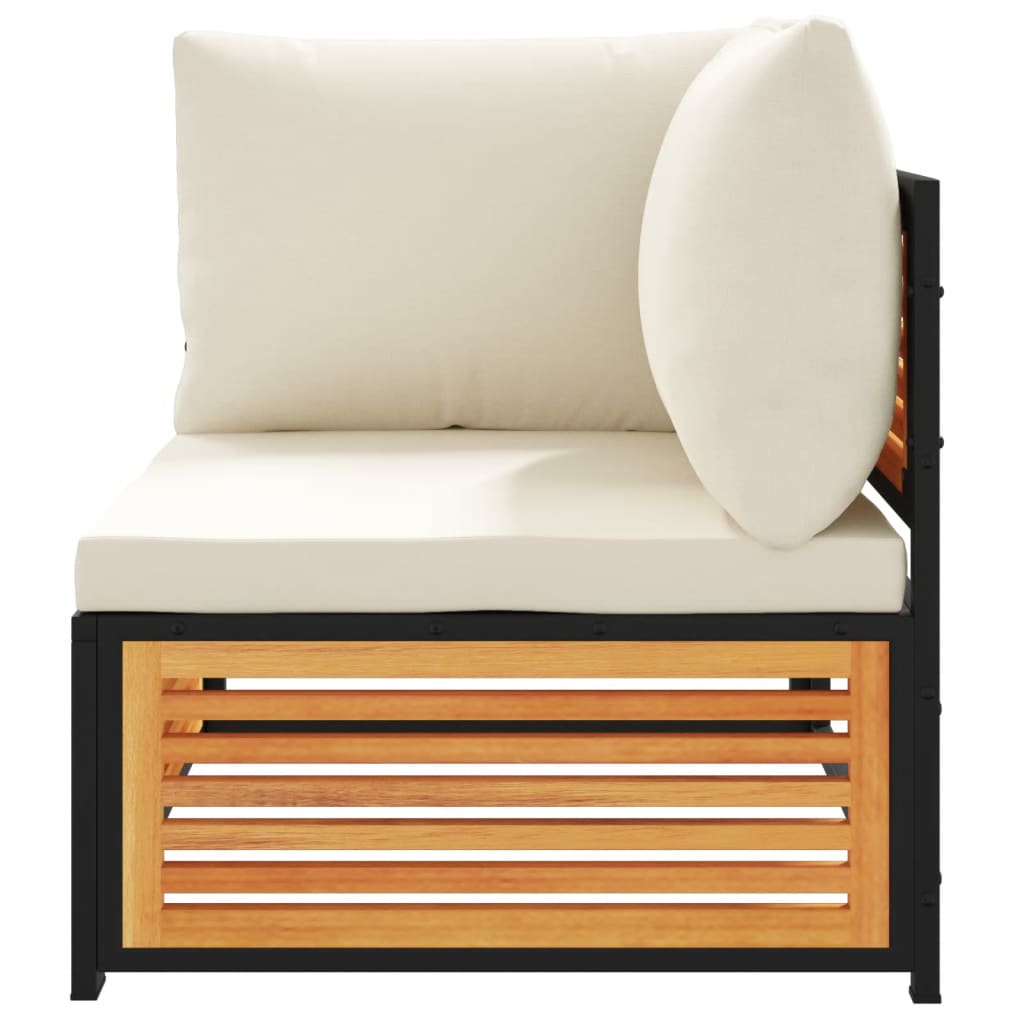 Set Divani da Giardino 2pz con Cuscini Legno Massello di Acacia | homemem39