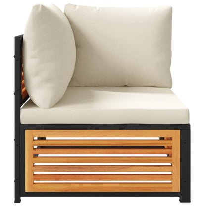 Set Divani da Giardino 2pz con Cuscini Legno Massello di Acacia - homemem39