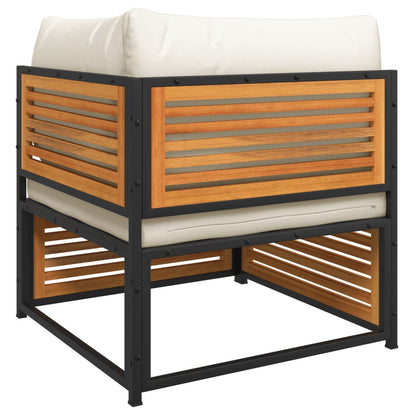 Set Divani da Giardino 4pz con Cuscini Legno Massello di Acacia - homemem39