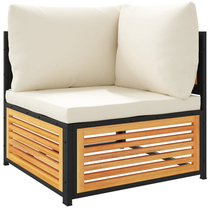 Set Divano da Giardino 5 pz con Cuscini Legno Massello Acacia | homemem39