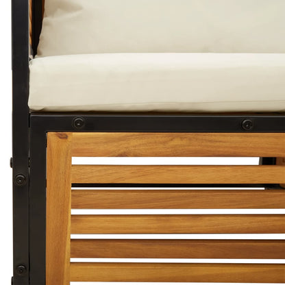 Set Divano da Giardino 5 pz con Cuscini Legno Massello Acacia - homemem39