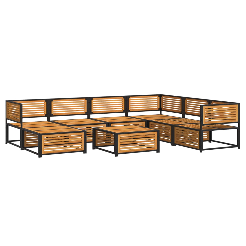Set Divano da Giardino 8pz con Cuscini Legno Massello di Acacia | homemem39