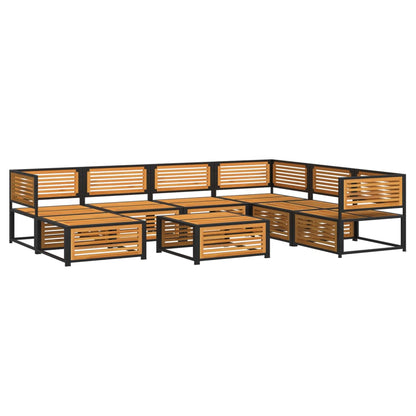 Set Divano da Giardino 8pz con Cuscini Legno Massello di Acacia | homemem39
