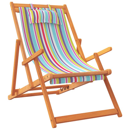 Sedie da Spiaggia Pieghevoli 2 pz in Tessuto Multicolore | homemem39