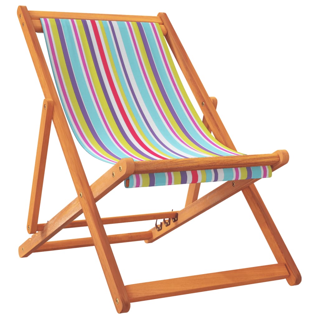 Sedie da Spiaggia Pieghevoli 2 pz in Tessuto Multicolore | homemem39