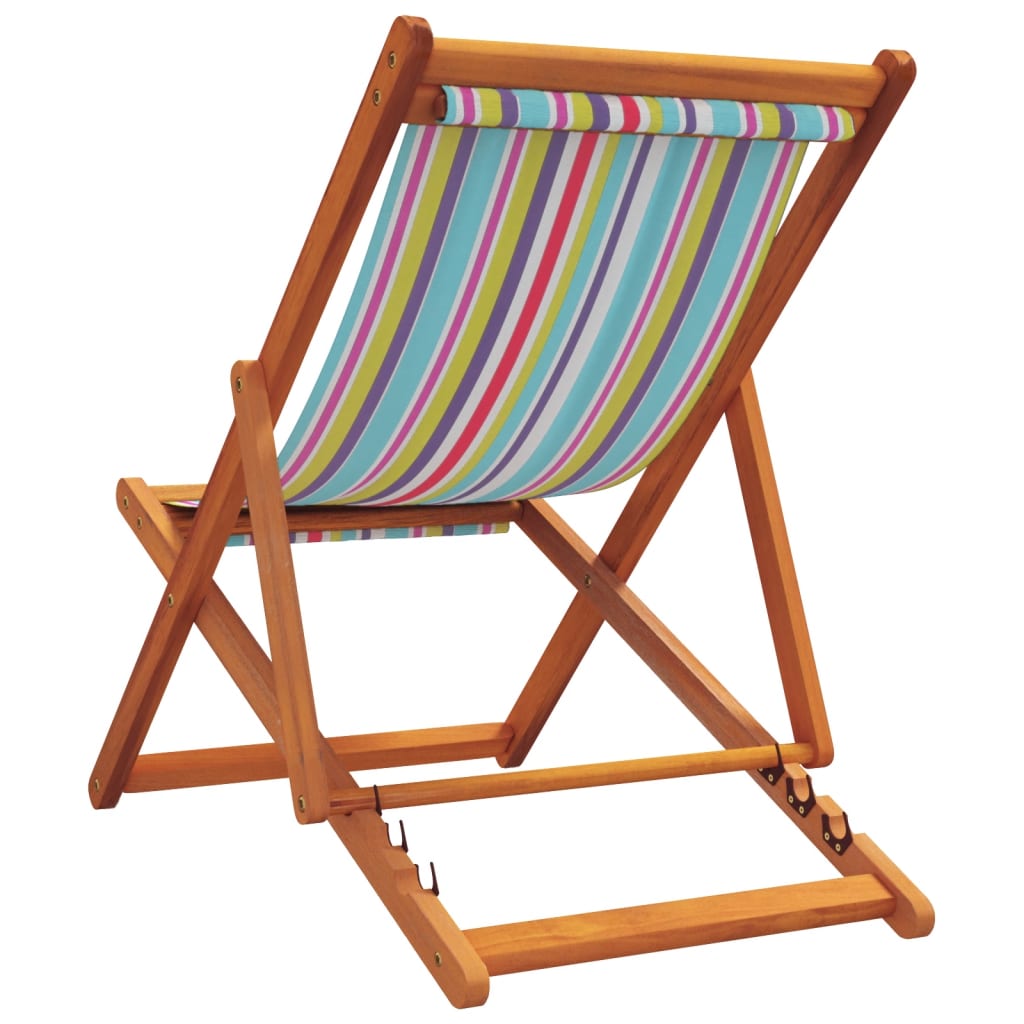 Sedie da Spiaggia Pieghevoli 2 pz in Tessuto Multicolore | homemem39