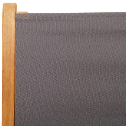 Sedie Giardino Reclinabili 4pz Antracite Tessuto Legno Massello | homemem39
