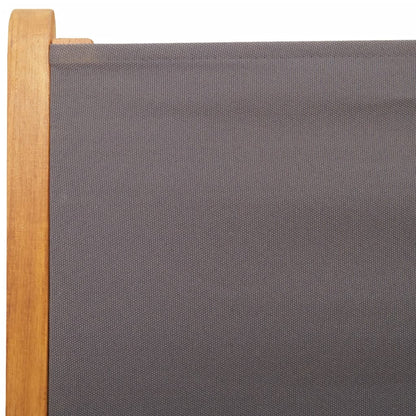Sedie Giardino Reclinabili 6pz Antracite Tessuto Legno Massello | homemem39