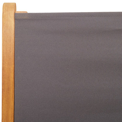 Sedie Giardino Reclinabili 8pz Antracite Tessuto Legno Massello | homemem39