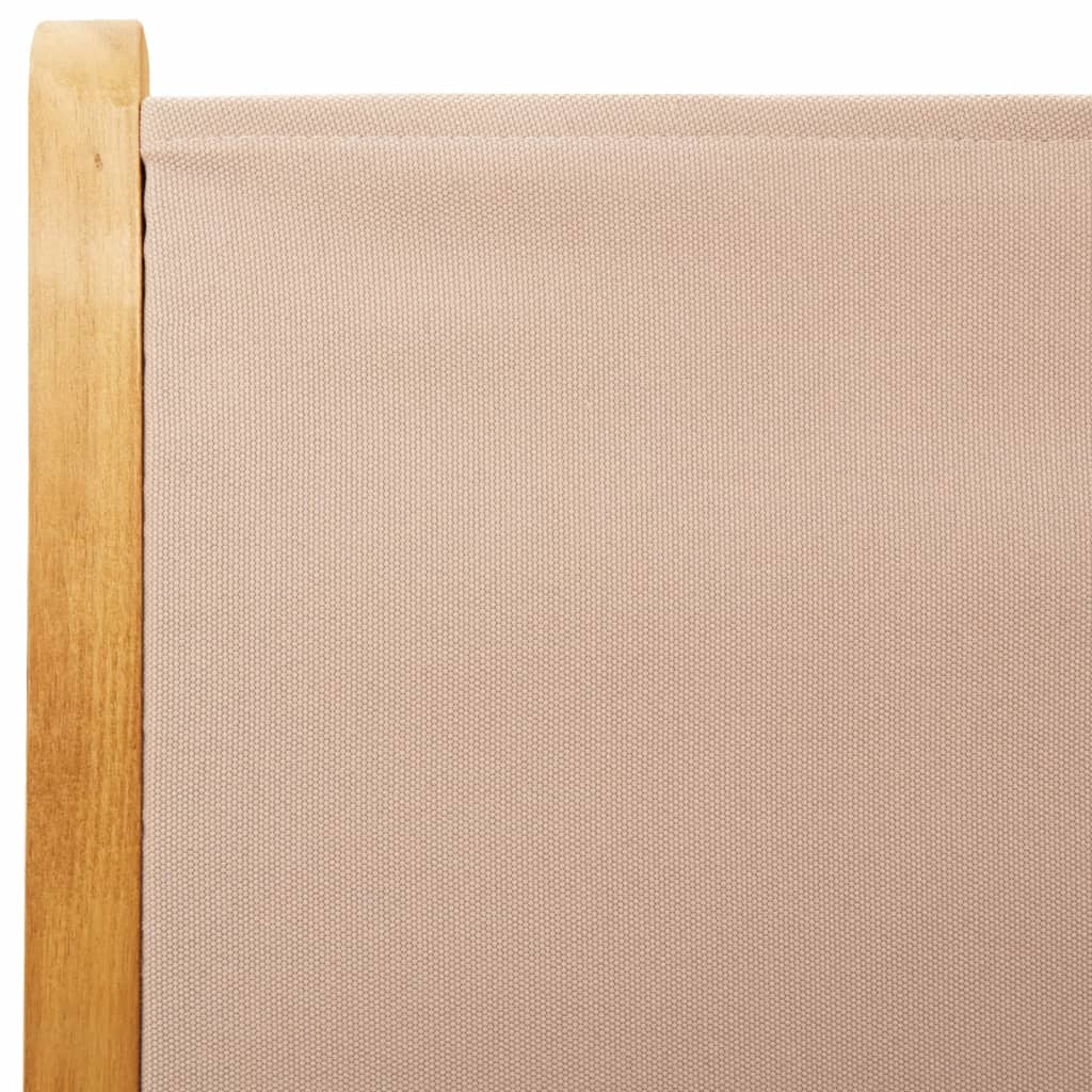 Sedie Giardino Reclinabili 8pz Tortora Tessuto e Legno Massello - homemem39