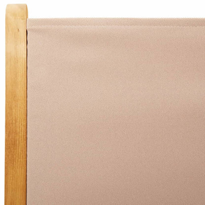 Sedie Giardino Reclinabili 8pz Tortora Tessuto e Legno Massello - homemem39