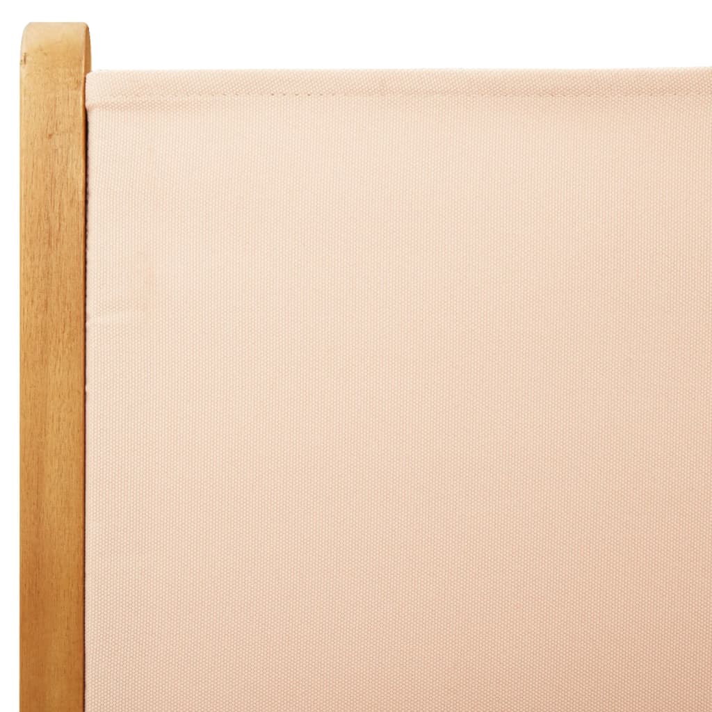 Sedie Giardino Reclinabili 4 pz Beige Tessuto e Legno Massello - homemem39
