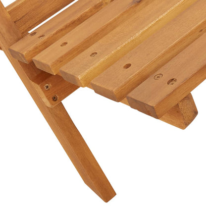 Sedie da Giardino Pieghevoli 4pz Nere Legno Massello di Acacia - homemem39