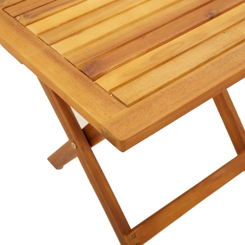 Lettini Prendisole con Tavolino 2pz Rossi Legno Massello Acacia