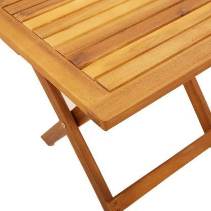 Lettini con Tavolino 2pz Blu Scuro in Legno Massello di Acacia - homemem39