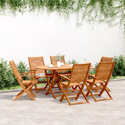 Sedie Giardino Pieghevoli 6 pz 57x66x95cm Legno Massello Acacia | homemem39