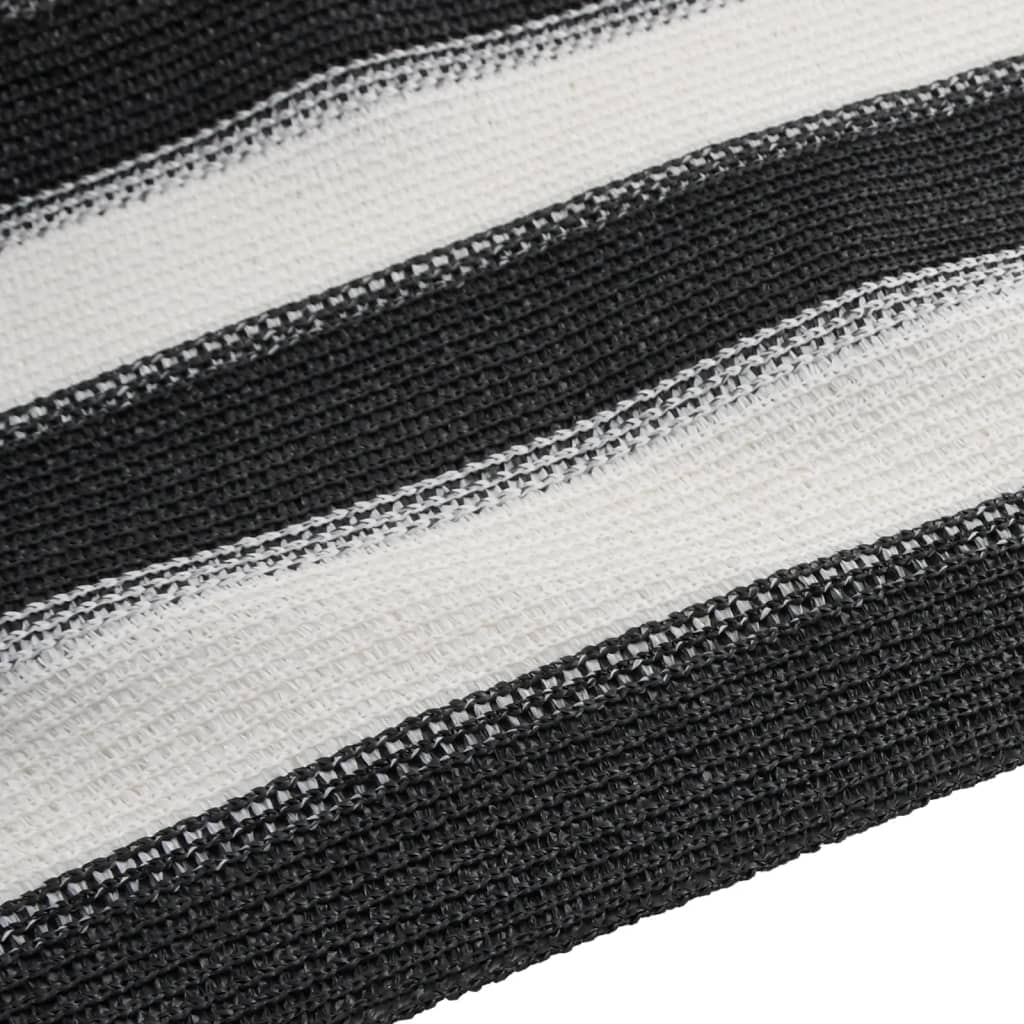 Rete per Privacy Antracite e Bianca 1,8x25 m in HDPE 75 g/m² | homemem39