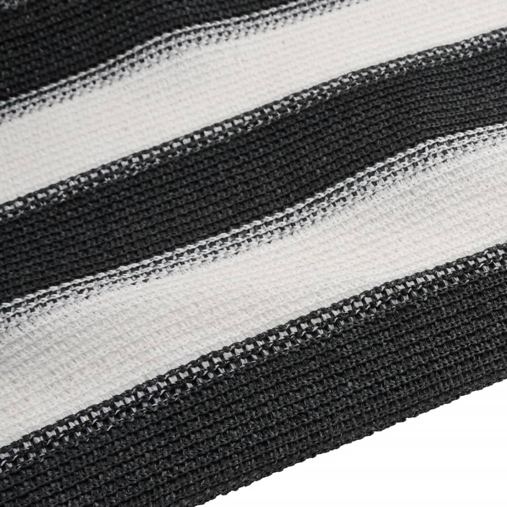 Rete per Privacy Antracite e Bianca 2x10 m in HDPE 75 g/m² | homemem39