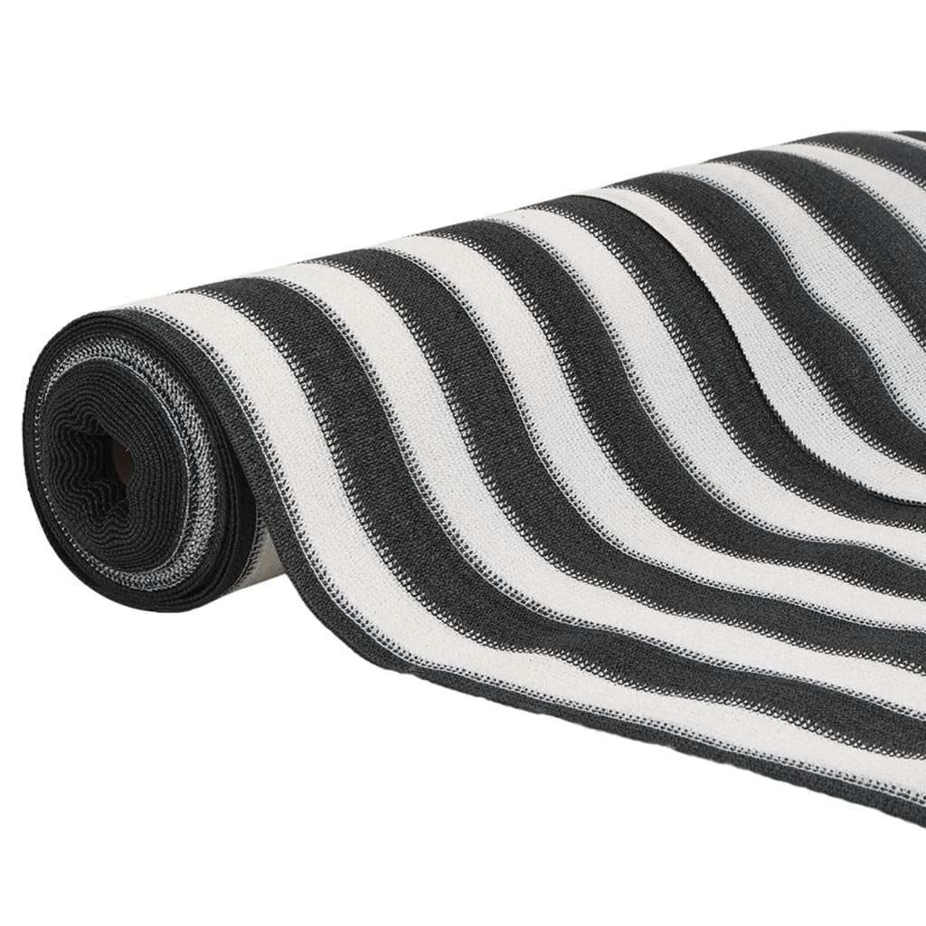 Rete per Privacy Antracite e Bianca 1,5x25 m in HDPE 195 g/m² | homemem39