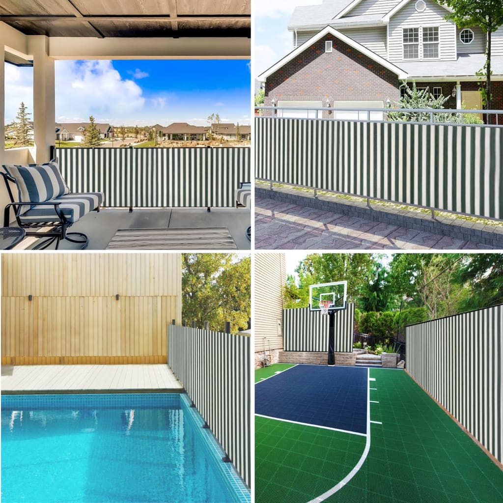 Rete per Privacy Verde e Bianco 1,8x50 m in HDPE 75 g/m² | homemem39