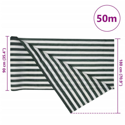 Rete per Privacy Verde e Bianco 1,8x50 m in HDPE 75 g/m² | homemem39