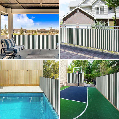 Rete per Privacy Verde e Bianco 1,5x10 m in HDPE 150 g/m² | homemem39