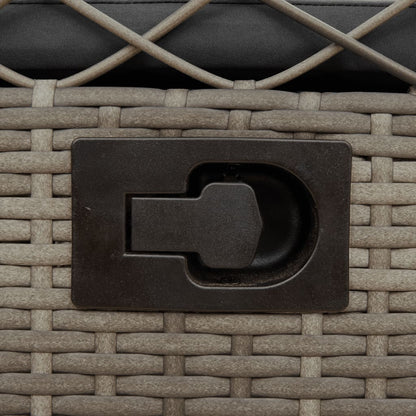 Sedie da Giardino Reclinabili 2 pz Grigio Polyrattan | homemem39