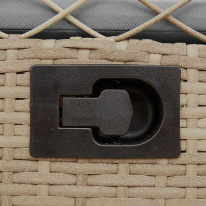 Sedie da Giardino Reclinabili 2 pz Beige Polyrattan | homemem39