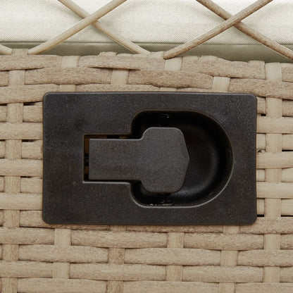 Sedie da Giardino Reclinabili 2 pz Beige Polyrattan - homemem39