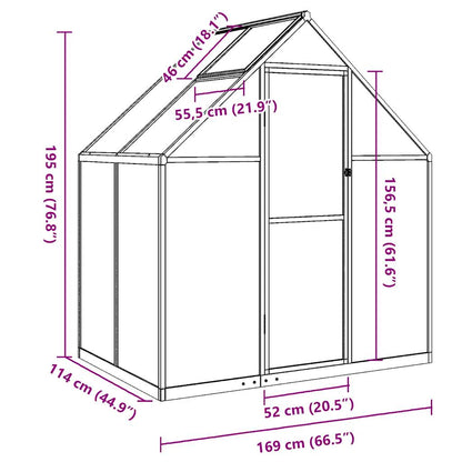 Telaio Serra con Base Argento 169x114x195 cm in Alluminio - homemem39