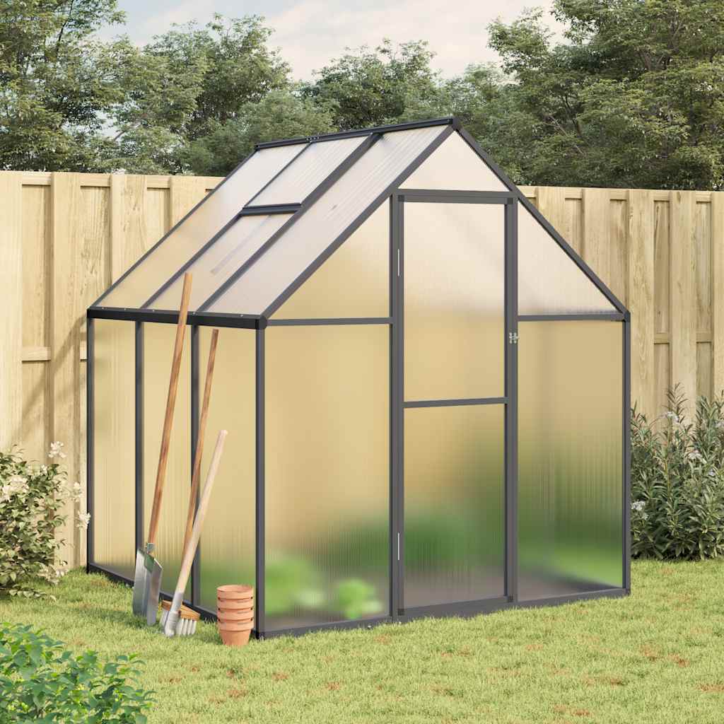 Telaio Serra con Base Antracite 169x169x195 cm in Alluminio - homemem39
