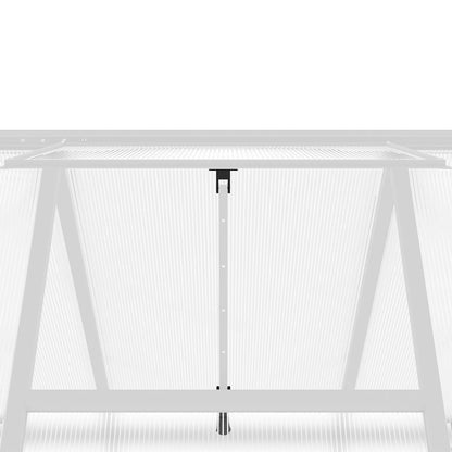 Telaio Serra con Base Argento 169x169x202 cm in Alluminio - homemem39