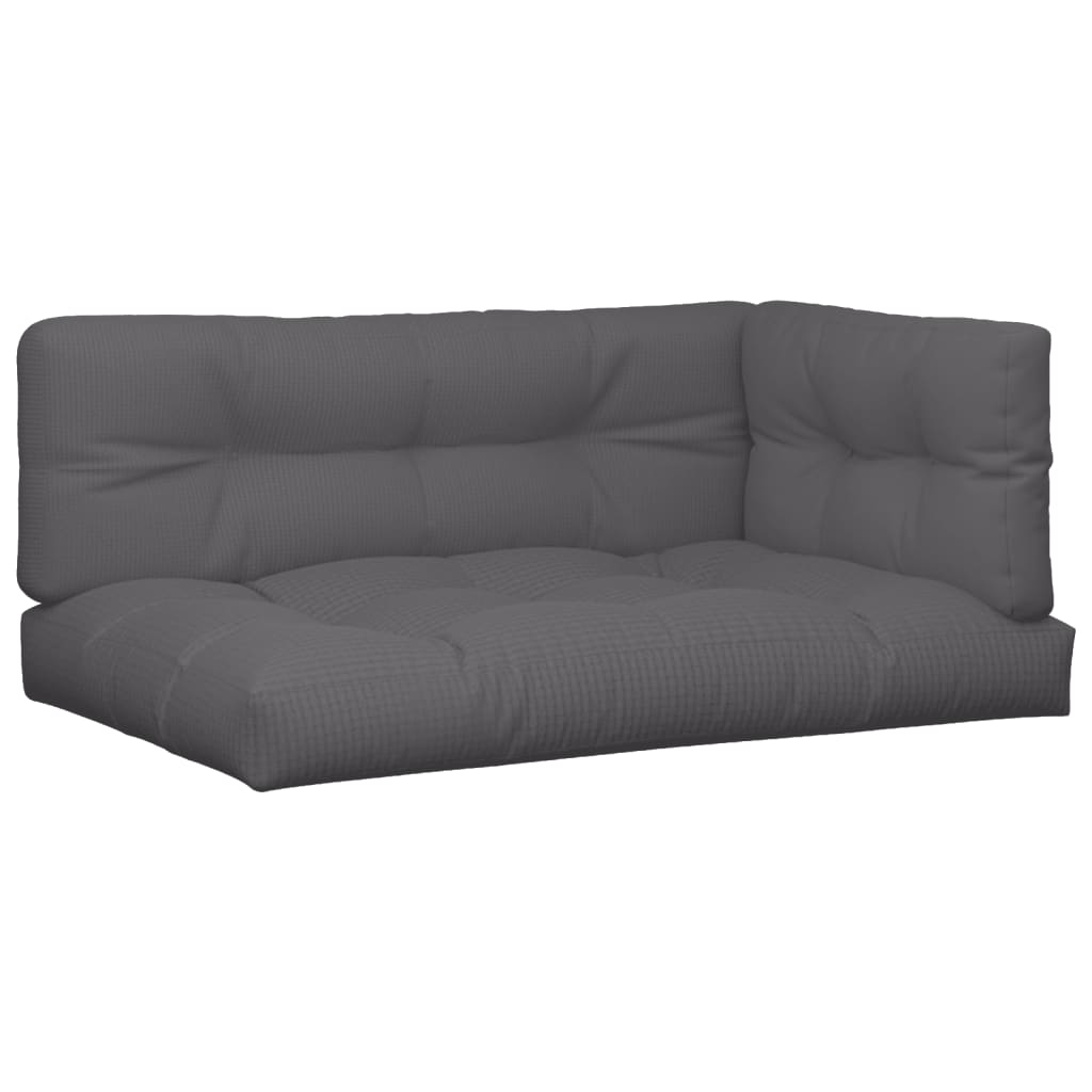 Cuscini per Pallet 3 pz Antracite in Tessuto | homemem39