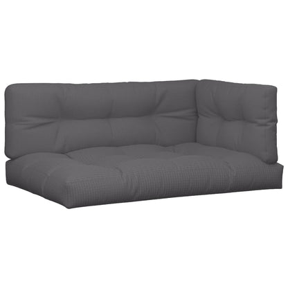 Cuscini per Pallet 3 pz Antracite in Tessuto | homemem39