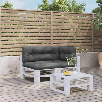 Cuscini per Pallet 3 pz Antracite in Tessuto | homemem39