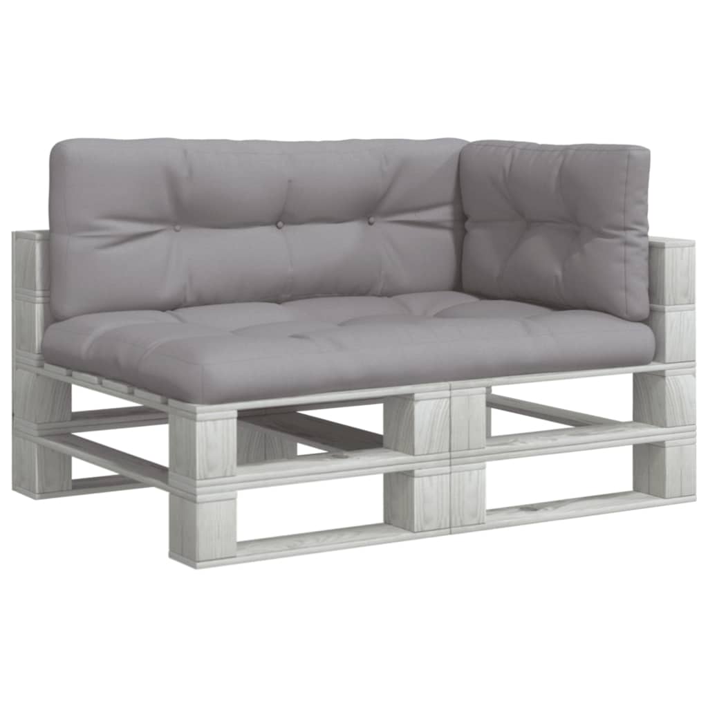 Cuscini per Pallet 3 pz Grigi in Tessuto | homemem39