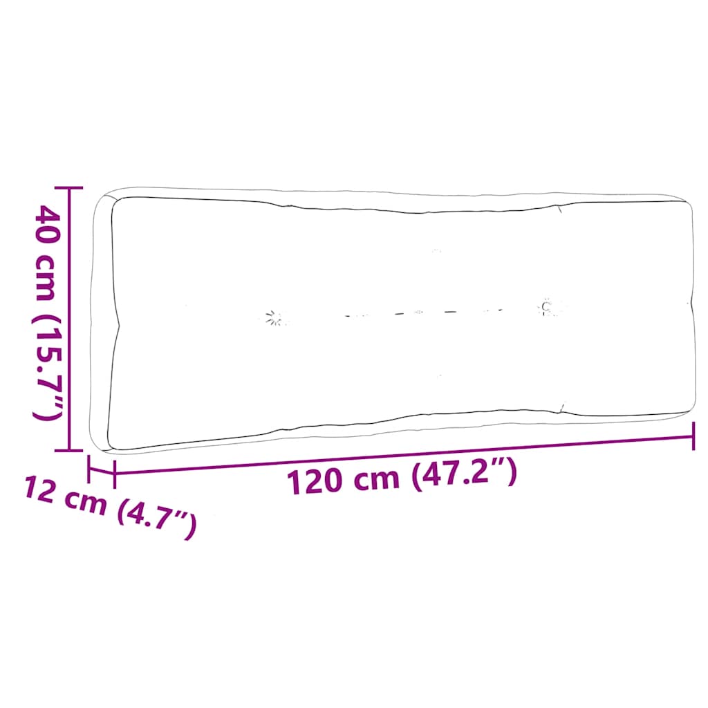 Cuscini per Pallet 3 pz Neri in Tessuto Oxford | homemem39